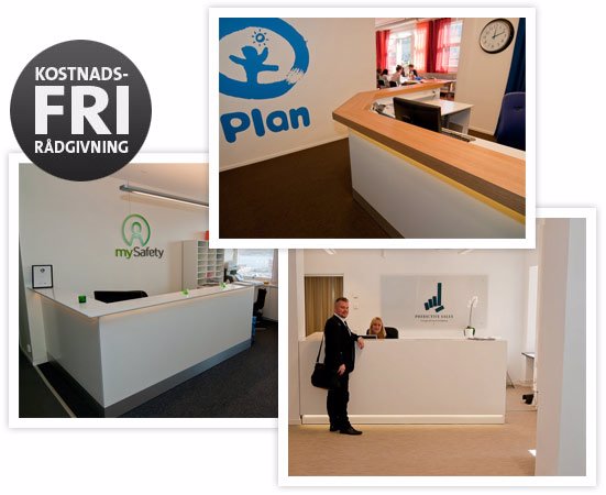 Receptionsdisk Skräddarsydda receptionsdiskar till företag