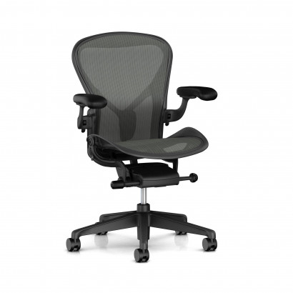 Herman Miller Aeron, Svart - Fixed PostureFit support