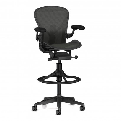 Herman Miller Aeron Stool - Hög kontorsstol