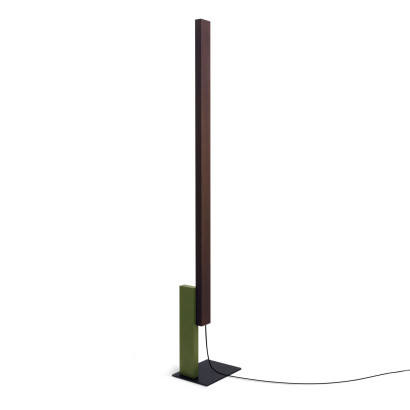 Golvlampa High Line - Wenge/Grön