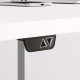 Höj och sänkbart skrivbord, silver stativ och ljusgrå skiva - Standard Höj och sänkbart skrivbord, silver stativ och ljusgrå skiva - Standard