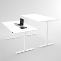 Herman Miller Aeron + Höj- och sänkbart skrivbord vitt 100x60 cm - Komplett arbetsplats Herman Miller Aeron + Höj- och sänkbart skrivbord vitt 100x60 cm - Komplett arbetsplats