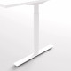 Herman Miller Aeron + Höj- och sänkbart skrivbord vitt 100x60 cm - Komplett arbetsplats Herman Miller Aeron + Höj- och sänkbart skrivbord vitt 100x60 cm - Komplett arbetsplats