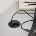 Bordsuttag Powerdot 16 - 1 Eluttag, 1 USB-A, 1 USB-C, 2 kabelgenomföring