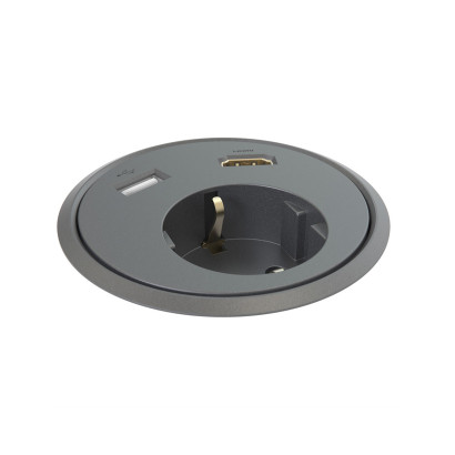Bordsuttag Powerdot 13 - 1 Eluttag, 1 USB-A, 1 HDMI