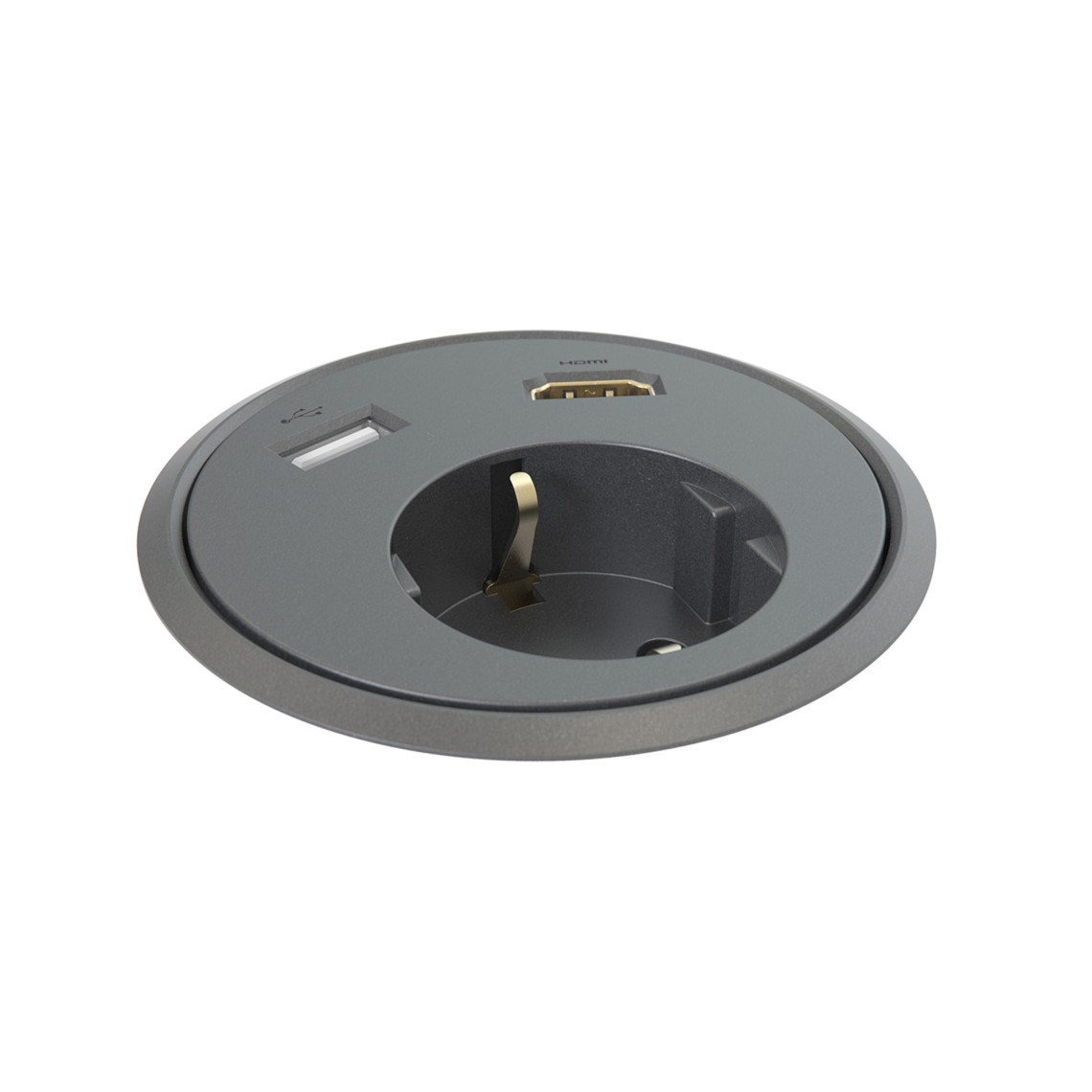 Bordsuttag Powerdot 13 - 1 Eluttag, 1 USB-A, 1 HDMI