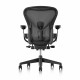 Herman Miller Aeron, Svart - Adjustable PostureFit support Herman Miller Aeron, Svart - Adjustable PostureFit support