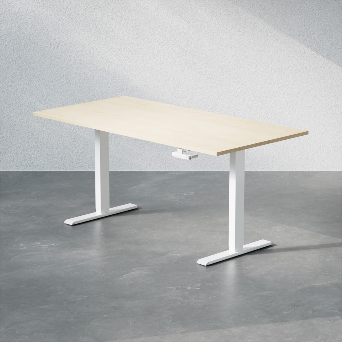 Höj och sänkbart skrivbord - Standard med vev
