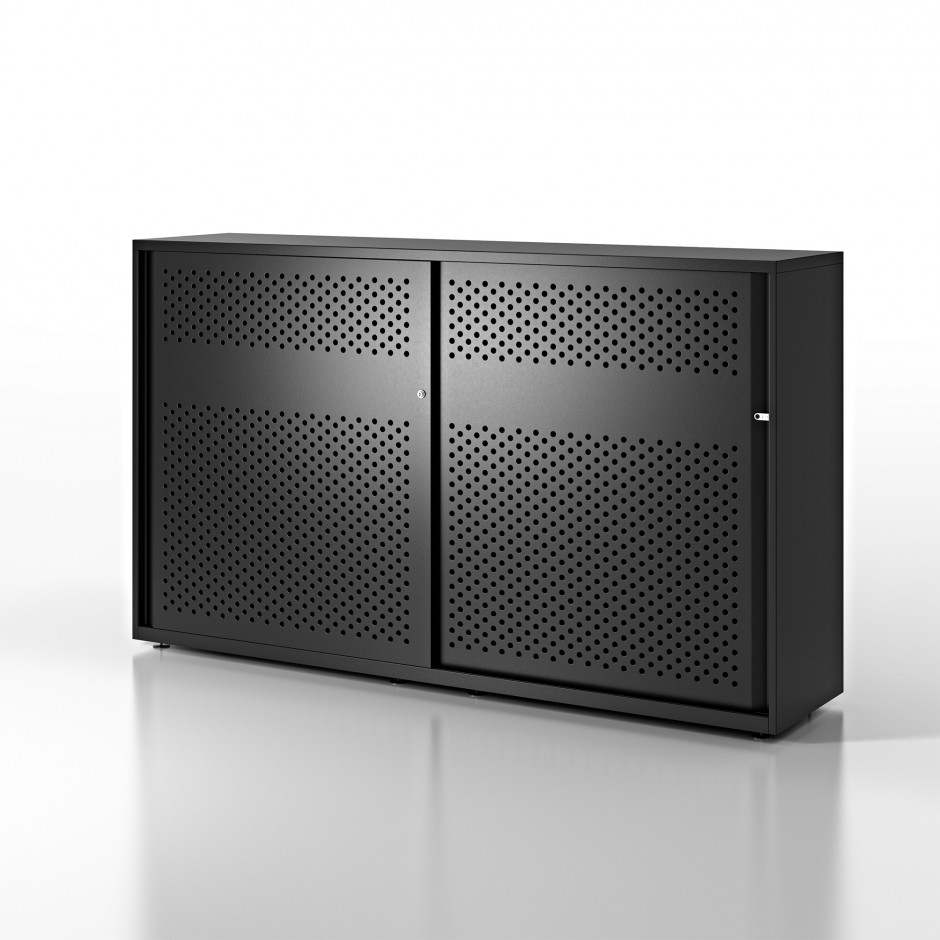 Skåp glide perforated doors 80 cm x 47 cm x 115 cm Skåp glide perforated doors 80 cm x 47 cm x 115 cm