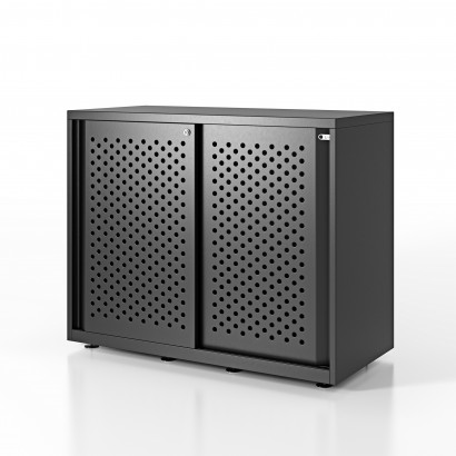 Skåp glide perforated doors 80 cm x 47 cm x 115 cm