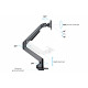 M VESA Gas Lift Arm Single Black M VESA Gas Lift Arm Single Black