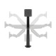 M VESA Gas Lift Arm Single Black M VESA Gas Lift Arm Single Black