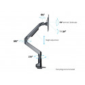 M VESA Gas Lift XL Single Black M VESA Gas Lift XL Single Black