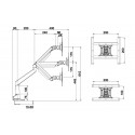 M VESA Gas Lift XL Single Black M VESA Gas Lift XL Single Black