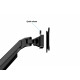 M VESA Gas Lift Arm Dual Black M VESA Gas Lift Arm Dual Black