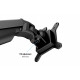 M VESA Gas Lift Arm Quad Black M VESA Gas Lift Arm Quad Black
