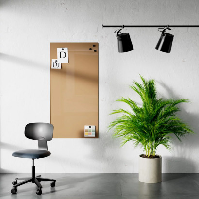 MYCKET GOTT SKICK - Glasskrivtavla Mood Wall - Nougatbrun