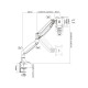 M Deskmount Gas Spring Single Black M Deskmount Gas Spring Single Black
