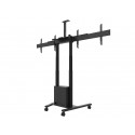 M Motorized Floorstand Dual Screen incl cabinet & cam-shelf 120kg M Motorized Floorstand Dual Screen incl cabinet & cam-shelf 120kg