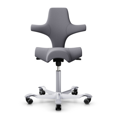 MYCKET GOTT SKICK - Ergonomisk kontorsstol HÅG Capisco 8106 - Grå / Silver, 200 mm liftomat