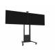 M Motorized Floorstand Dual Screen incl cabinet & cam-shelf 120kg M Motorized Floorstand Dual Screen incl cabinet & cam-shelf 120kg