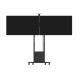M Motorized Floorstand Dual Screen incl cabinet & cam-shelf 120kg M Motorized Floorstand Dual Screen incl cabinet & cam-shelf 120kg