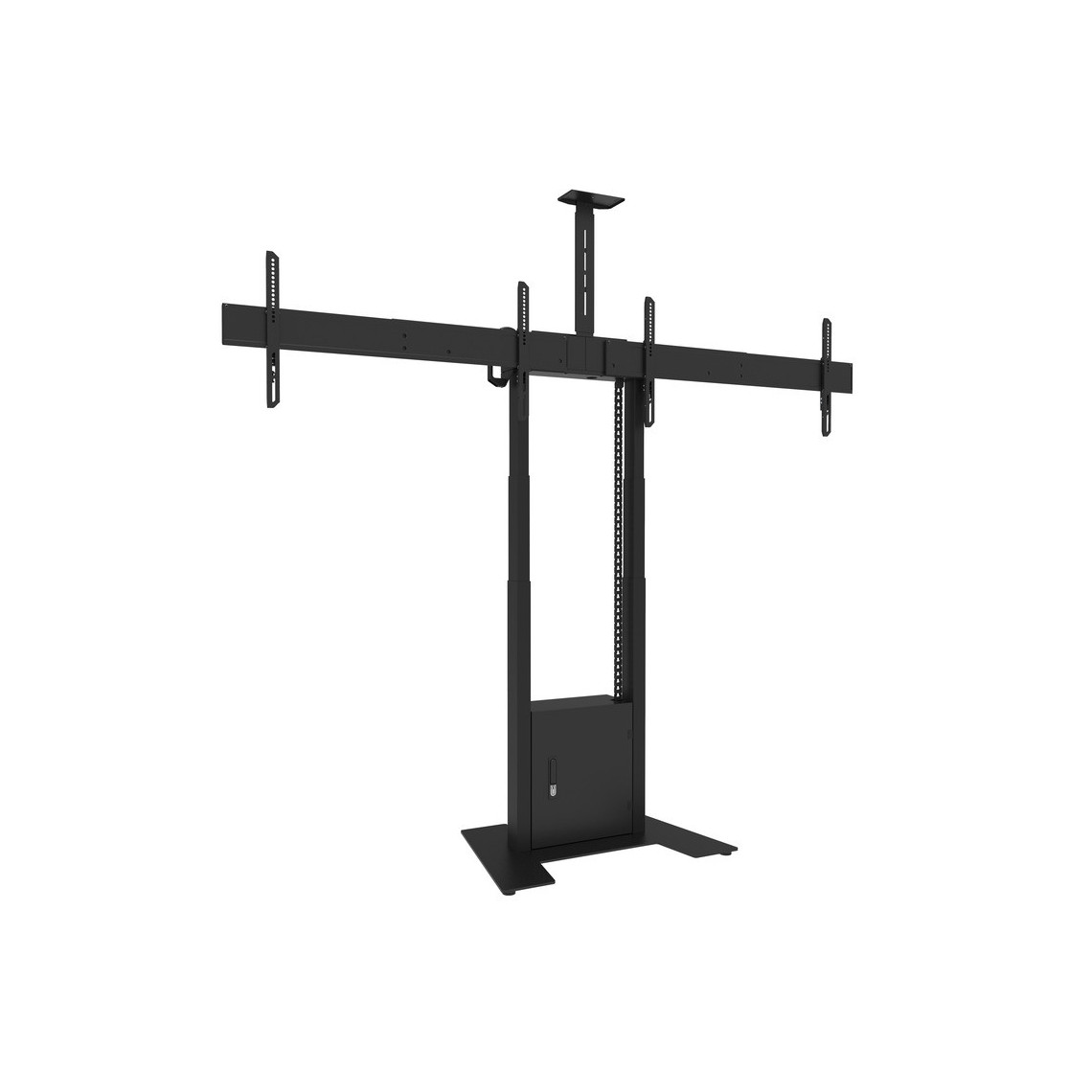 M Motorized Floorbase Dual Screen incl cabinet & cam-shelf 120kg M Motorized Floorbase Dual Screen incl cabinet & cam-shelf 120kg