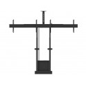 M Motorized Floormount Dual Screen incl cabinet & cam-shelf 120kg M Motorized Floormount Dual Screen incl cabinet & cam-shelf 120kg