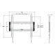 M Universal Wallmount Fixed Medium Black M Universal Wallmount Fixed Medium Black