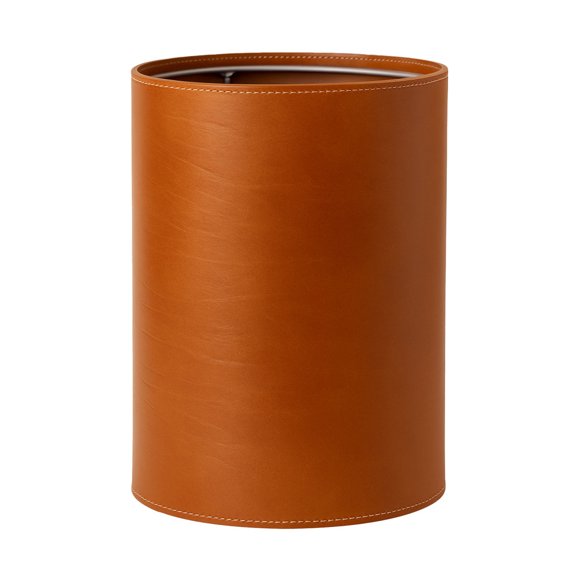 Papperskorg i läder