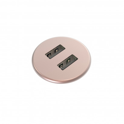 Powerdot MICRO - USB-A laddare i metall (2 st portar 5V 2A)