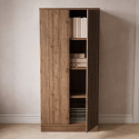 Kontorsskåp Crito 401 - 163x76x39 cm