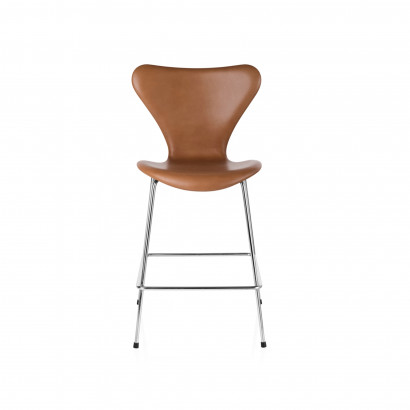 Sjuan Series 7 - Barstol Soft Walnut leather 64cm