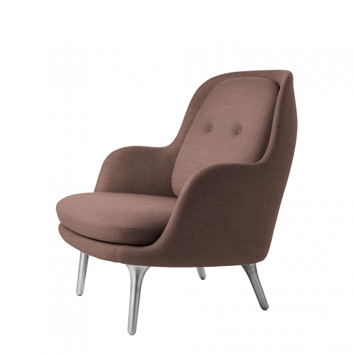 Lounge fåtölj FRI™ - Klädd i tyg Christianshavn med kromben Lounge fåtölj FRI™ - Klädd i tyg Christianshavn med kromben