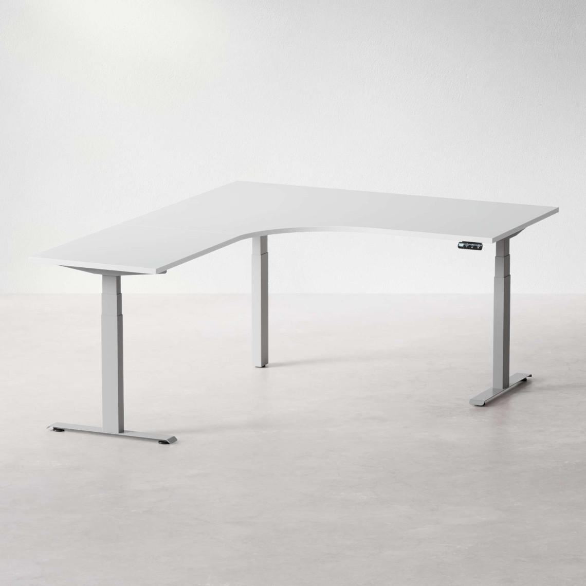 Höj- och sänkbart hörnskrivbord av högsta kvalitet | DPJ Workspace