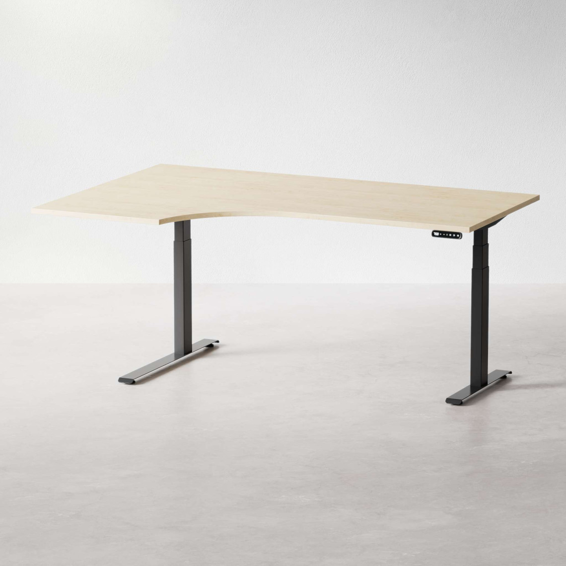 Svängt höj- och sänkbart skrivbord - DPJ Workspace