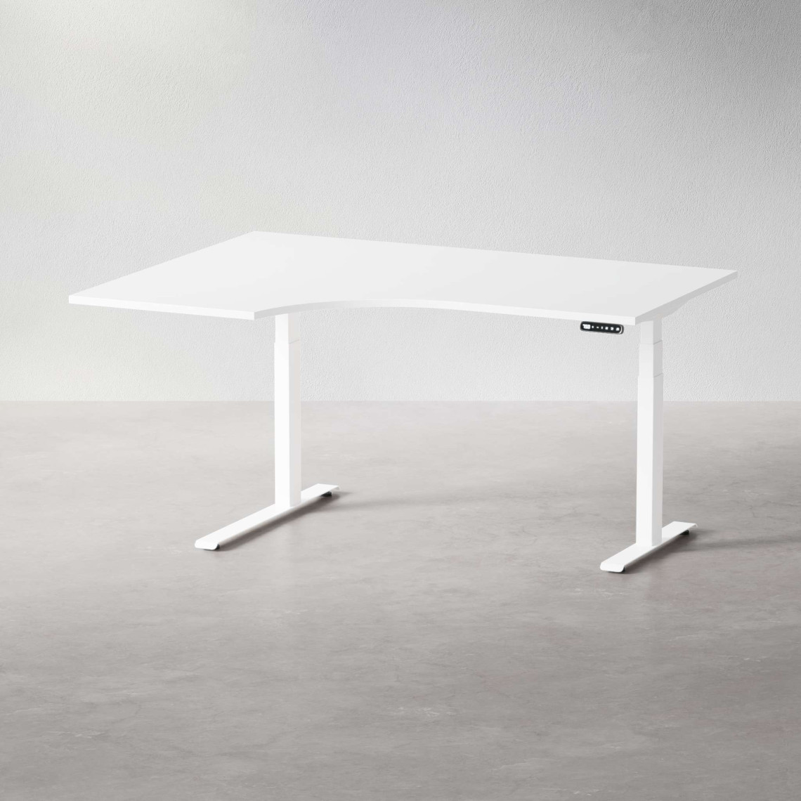 Svängt höj- och sänkbart skrivbord - DPJ Workspace