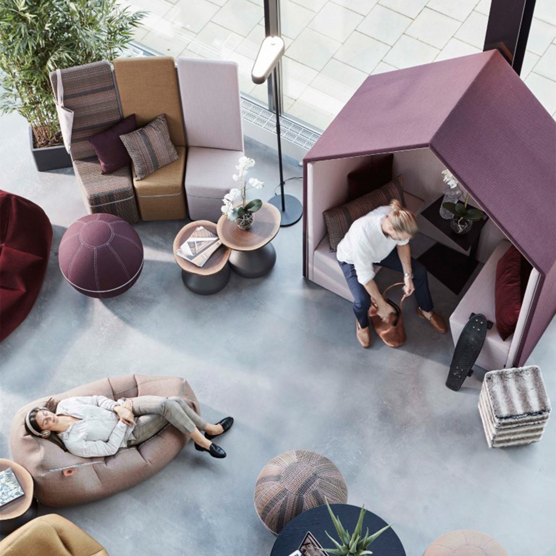 Ljudabsorberande rum Half a Hut - Med kabelkanal