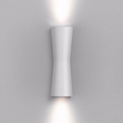 Clessidra 20° vägglampa - vit, led