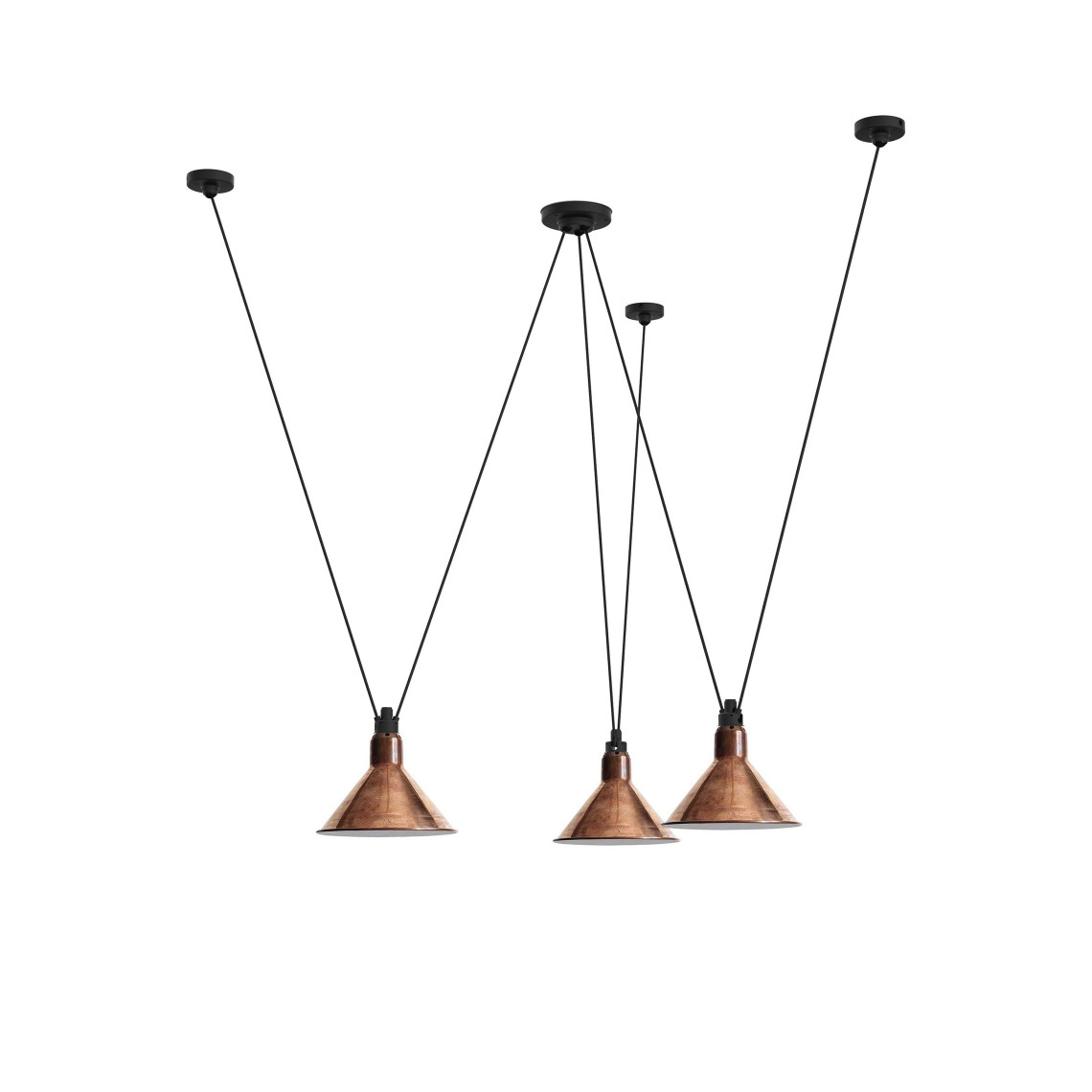 Les Acrobates de Gras No 325 - Conic XL Raw Copper / White Les Acrobates de Gras No 325 - Conic XL Raw Copper / White