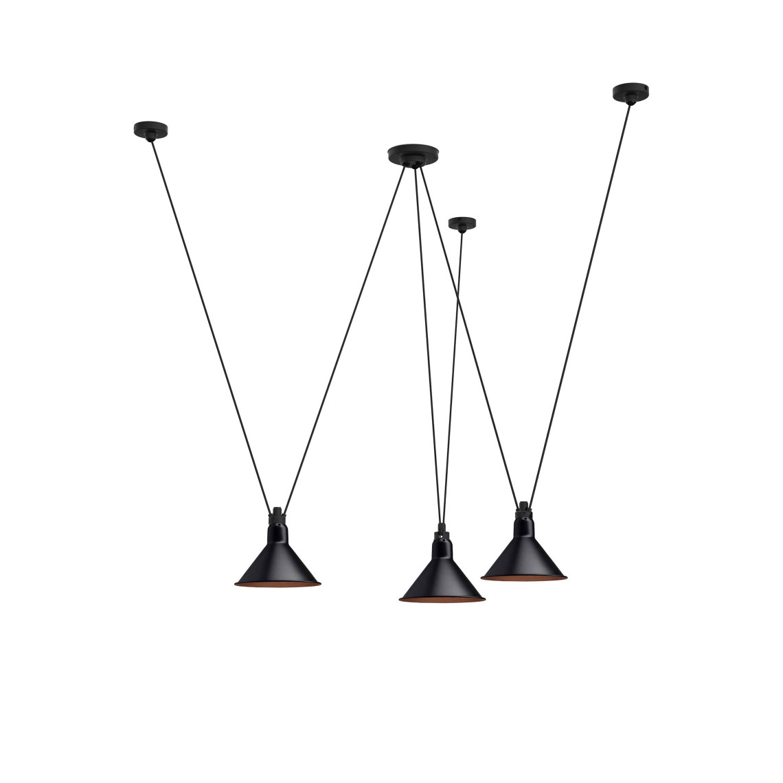 Les Acrobates de Gras No 325 - Conic L Black / Copper Les Acrobates de Gras No 325 - Conic L Black / Copper