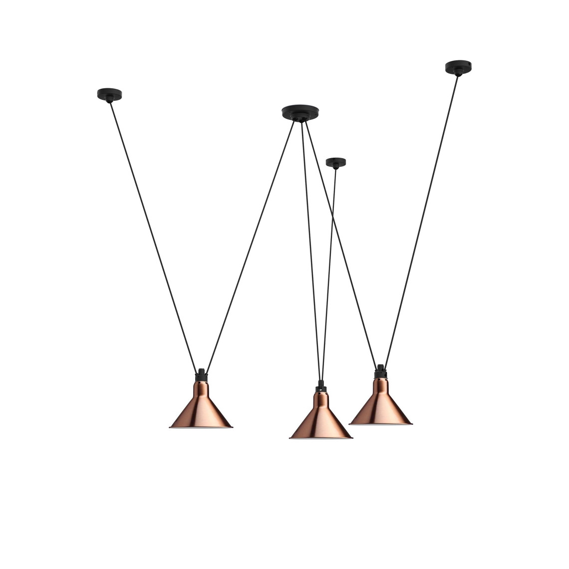 Les Acrobates de Gras No 325 - Conic L Copper / White Les Acrobates de Gras No 325 - Conic L Copper / White