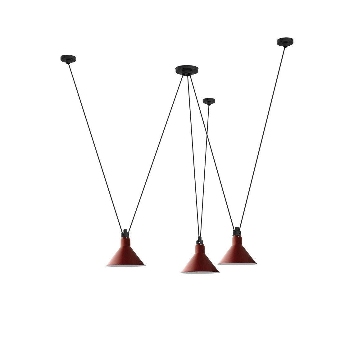 Les Acrobates de Gras No 325 - Conic L Red Les Acrobates de Gras No 325 - Conic L Red