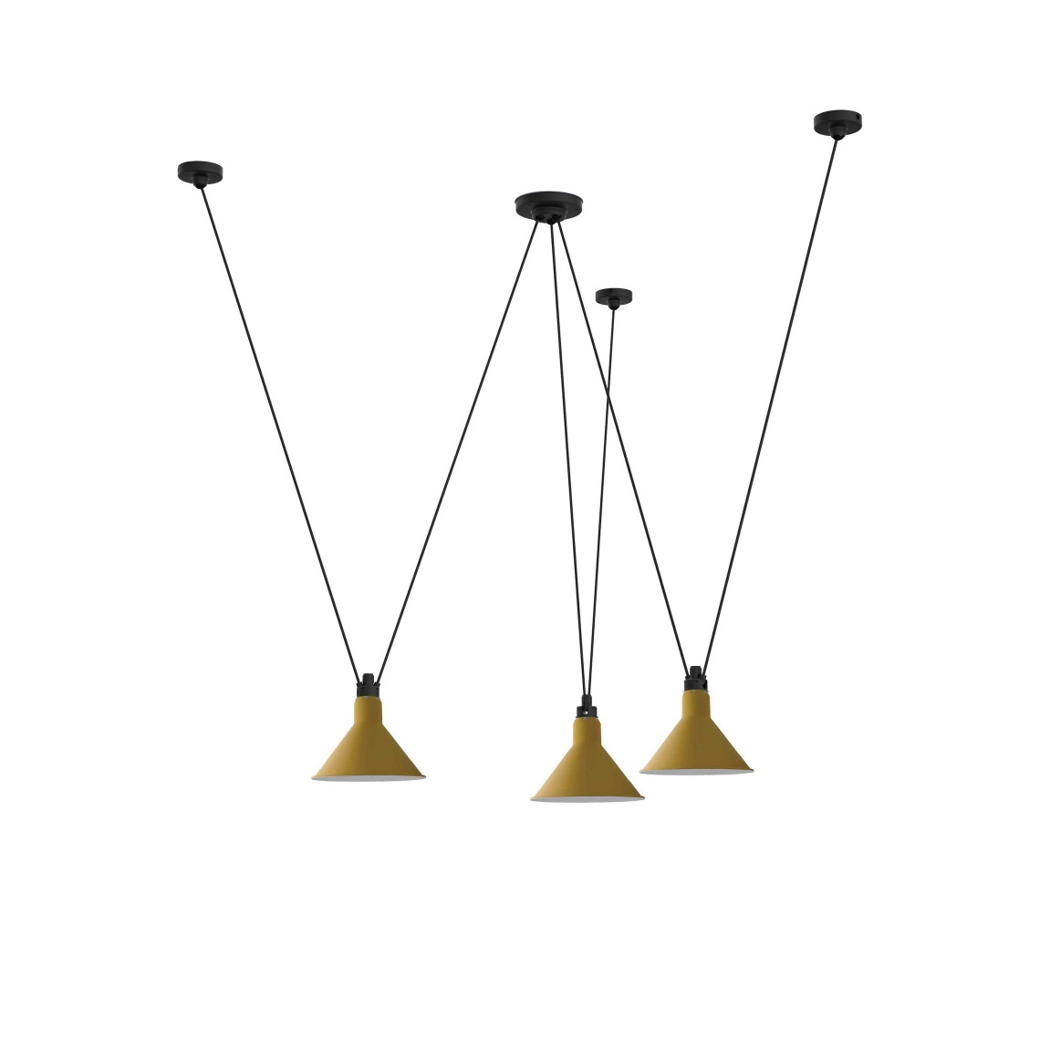 Les Acrobates de Gras No 325 - Conic L Yellow Les Acrobates de Gras No 325 - Conic L Yellow