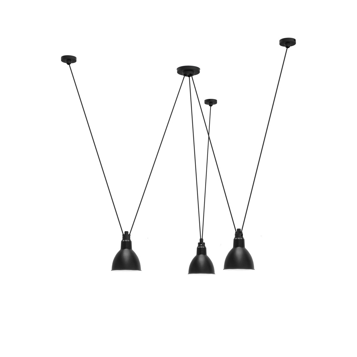 Les Acrobates de Gras No 325 - Round L Black Les Acrobates de Gras No 325 - Round L Black