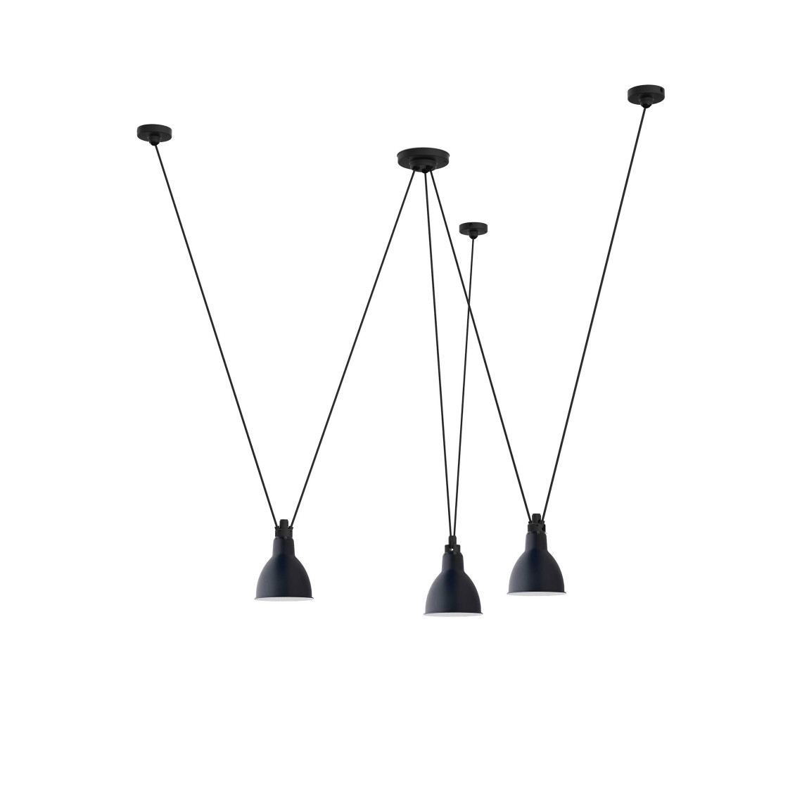Les Acrobates de Gras No 325 - Round L Blue Les Acrobates de Gras No 325 - Round L Blue