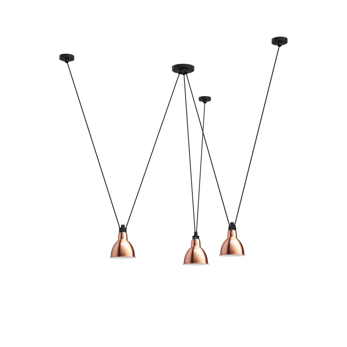Les Acrobates de Gras No 325 - Round L Copper / White Les Acrobates de Gras No 325 - Round L Copper / White