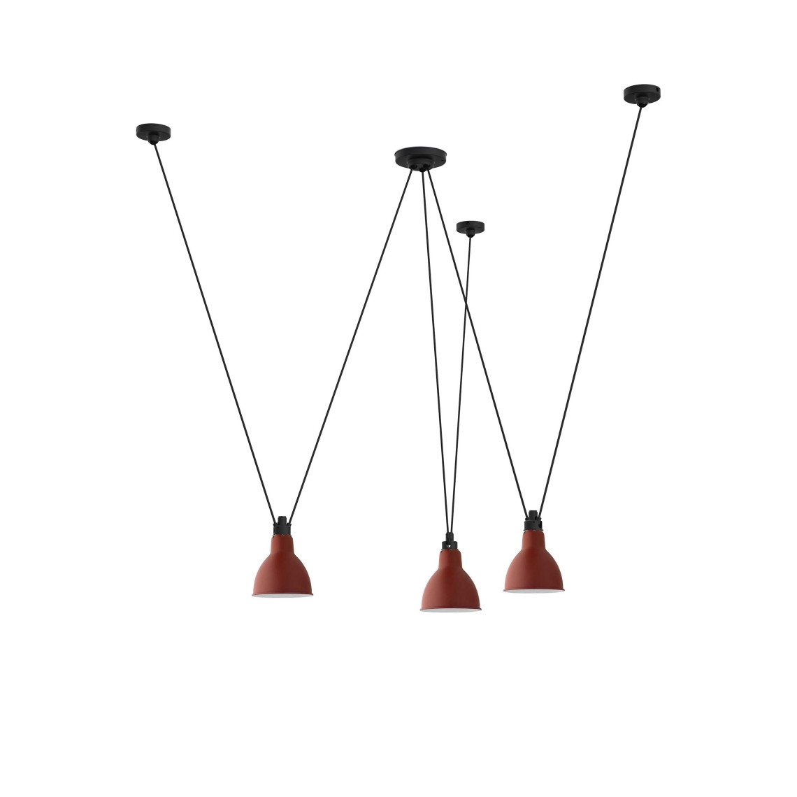 Les Acrobates de Gras No 325 - Round L Red Les Acrobates de Gras No 325 - Round L Red