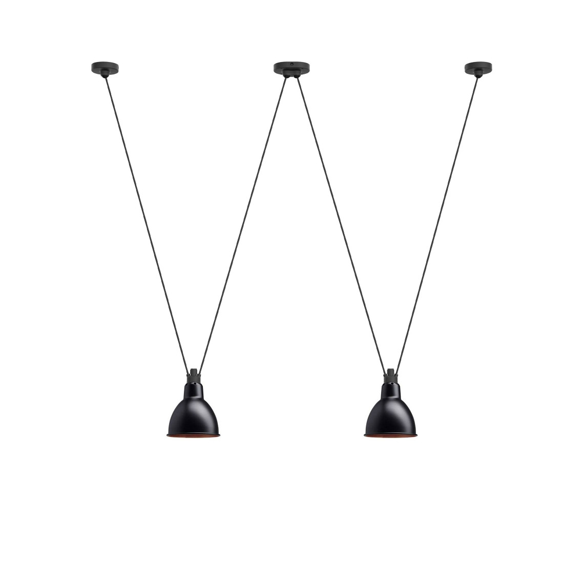 Les Acrobates de Gras No 324 - Round L Black / Copper Les Acrobates de Gras No 324 - Round L Black / Copper