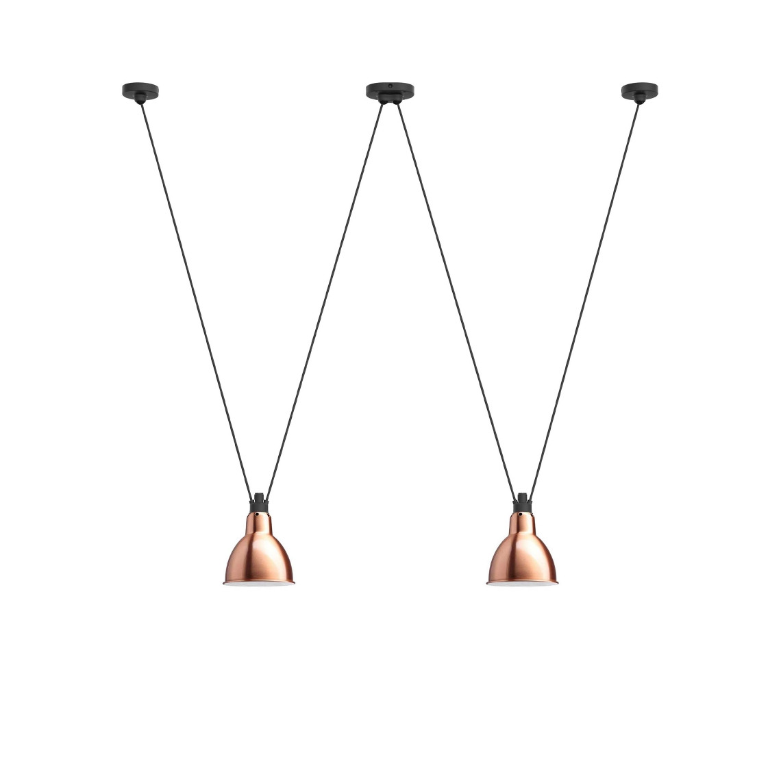 Les Acrobates de Gras No 324 - Round L Copper / White Les Acrobates de Gras No 324 - Round L Copper / White